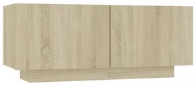 sonoma tölgyszínű szerelt fa TV-szekrény 100 x 35 x 40 cm