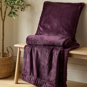 Mikroplüss díszpárna 55x55 cm Velvet and Faux Fur – Catherine Lansfield