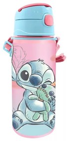 Disney Lilo és Stitch, A csillagkutya Cheeky alumínium szívószálas kulacs akasztóval 600 ml