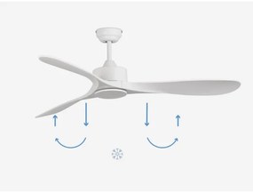 FARO 33750DC - Mennyezeti ventilátor LUZON L fehér + távirányítás