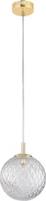 TK LIGHTING 4609 VIBE Modern Függesztett Lámpa Átlátszó, Arany G9 IP20