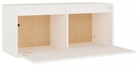 fehér tömör fenyőfa faliszekrény 80 x 30 x 35 cm