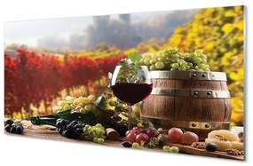 Üvegképek Őszi borospohár 100x50 cm