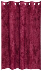 Bársonyfuggönyök 2 db grommet függönnyel Burgundi vörös 175x140 cm