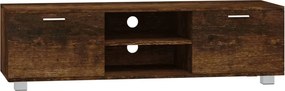 vidaXL füstös tölgy színű szerelt fa TV-szekrény 140 x 40,5 x 35 cm