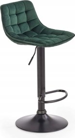 Állítható hoker H95 bárszék kárpitozott velúr forgó zöld