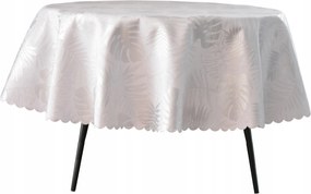 Abrosz Foltálló Kerek 110 CM Fehér Monster Ezüst Páfrány Karácsony Körül