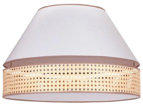 Duolla - Mennyezeti lámpa AVIGNON 1xE27/15W/230V á. 50 cm fehér/rattan