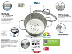 Elo 41410 4 részes rozsdamentes acél edénykészletTwice