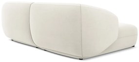 Fehér bársony sarokkanapé (bal oldali) Moana – Makamii