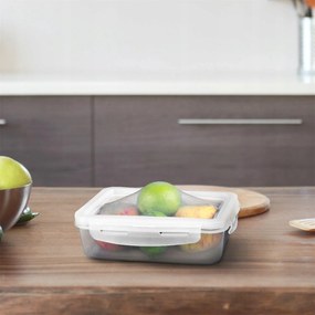 Ebéddoboz átlátszó, Rugalmas Fedéllel 23x16 cm