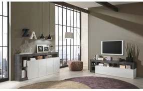 TV-állvány LENOR fehér/antracit