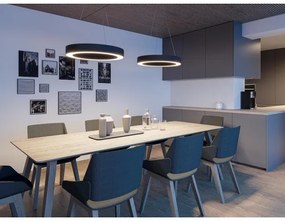 LED2 - LED Dimmelhető csillár zsinóron SATURN LED/50W/230V 3000K/4000K fekete