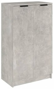 betonszürke szerelt fa cipősszekrény 59 x 35 x 100 cm
