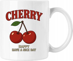 Cherry Nice Day Fehér Bögre 330ml