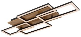 Globo 67359-40 - LED dimmelhető mennyezeti lámpa JEFFRY 40W/230V 32,5x87,5 cm barna/fekete+távirányító