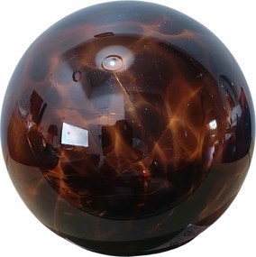 96. LED-es üveggömb fényfüzér – Ø 15 cm, fekete-csokoládé színű
