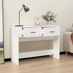 fehér szerelt fa tálalóasztal 100 x 39 x 75 cm