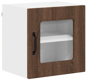 Fali konyhaszekrény 2 pcs Barna Tölgy 40 x 31 x 40 cm Faanyag