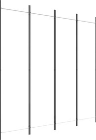 vidaXL 4 paneles fehér szövet térelválasztó 200 x 200 cm