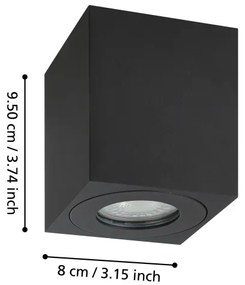 Eglo 901029 - Kültéri spotlámpa TORRECOLA 1xGU10/5W/230V 8x8cm IP44