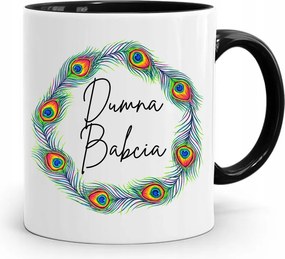 Bögre Fekete Nagymama Napja Büszke Nagymama Ajándék nyomtatott fényképpel