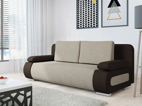LENKE kinyitható kanapé - sötétbarna / bézs