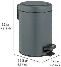 Acél pedálos szemetes 3 l Leman – Wenko