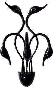 Italux glamour modern fali lámpa swan fekete itxmb8098-5a black