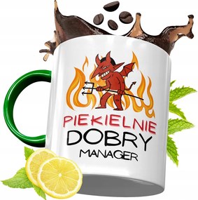 Zöld Bögre Menedzsernek Születésnapra Ajándék fényképes nyomtatással