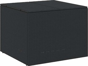 vidaXL fekete polyrattan kerti tárolóláda 291 L