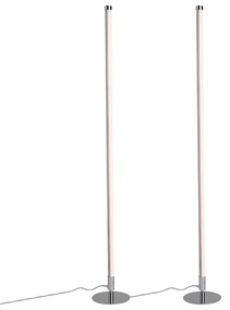 2 db modern LED króm állólámpa szett - Line-up