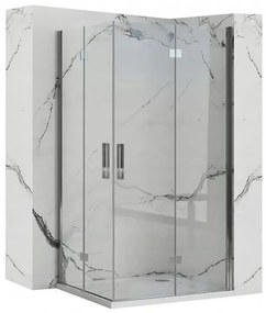 Zuhanykabin Rea Molier Chrome Double 80x100