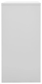2 db világosszürke-piros acél zárható szekrény 90x45x92,5 cm