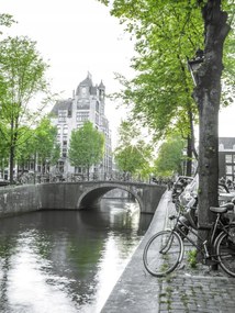 Poszter 60x80cm Csatorna Amszterdam városon át 9, Assaf Frank