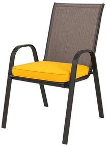 Kültéri székre ülőpárna VIREON 44x45 cm, mustár színű