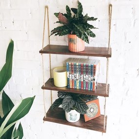 Függő polc 120x60 cm fenyő