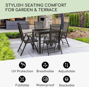 Blumfeldt London Lite, 2 db összecsukható szék, 56,5 x 107 x 68 cm, ComfortMesh, alumínium