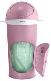 Rózsaszín műanyag szemetes pelenkákhoz 25 l Whale – Kindsgut