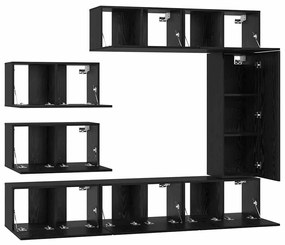 TV szekrény garnitúra 8 pcs Musta tammi 30.5 x 30 x 90 cm