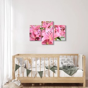 Kép - Rózsaszín liliomok (90x60 cm)