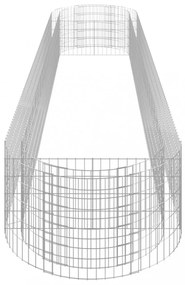 horganyzott vas gabion magaságyás 500x100x50 cm