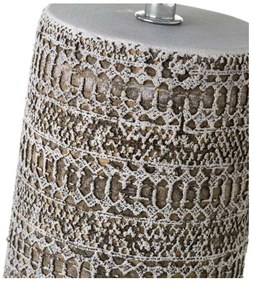 Barna asztali lámpa textil búrával (magasság 33,5 cm) – Casa Selección