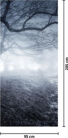 Fotótapéta ajtóra - Út a ködben (95x205cm)