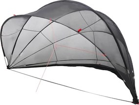 vidaXL Medence kupola Fekete 546 x 516 x 250 cm