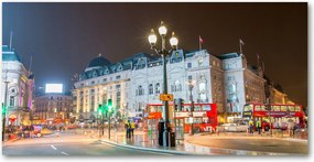 Fotó vászonkép edzett üveg London éjszaka 140x70