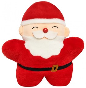 Bársony díszpárna SANTA CLAUS, piros