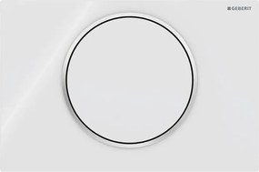 Geberit 115.758.KJ.5-Öblítő nyomólap Sigma10 24,6x16,4 cm fehér/fényes króm