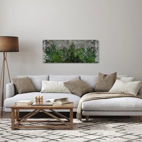 Kép - Betonfal növényekkel (120x50 cm)