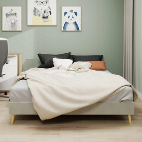 Egyszerű ágykeret 140*200 cm Franciaágy bézs Fejtámla nélkül